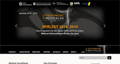 Desktop Screenshot of neue-philharmonie-westfalen.de