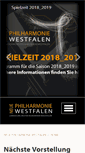 Mobile Screenshot of neue-philharmonie-westfalen.de